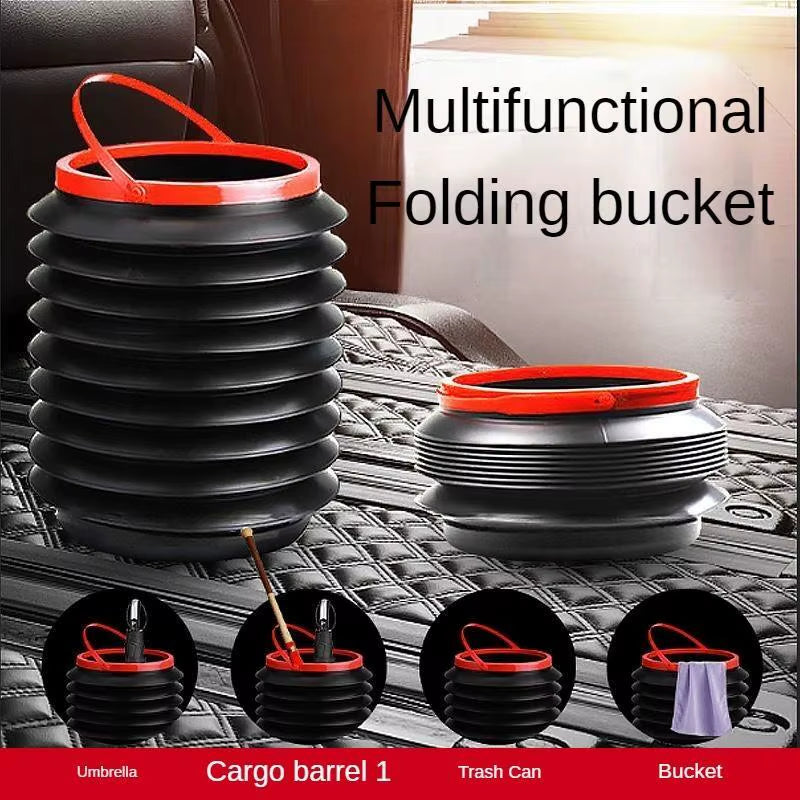 Car Trash Can Foldable Car Hanging inside Garbage Bucket Car Front Car Umbrella to Store Car Parts Car Accessories